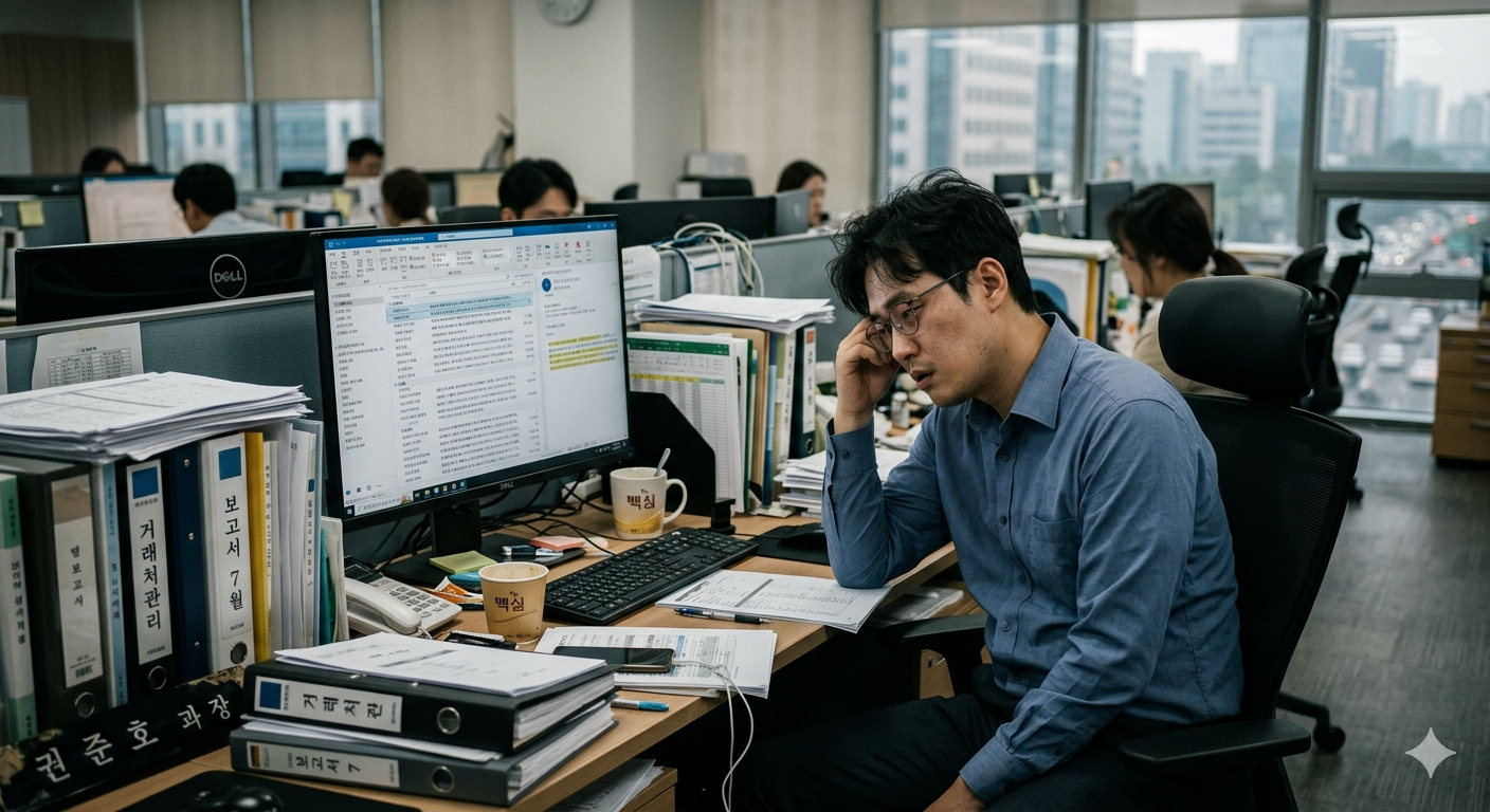 비개발자 업무자동화 교육 수강생 — 이메일 첨부파일 수동 확인 반복 업무 사례