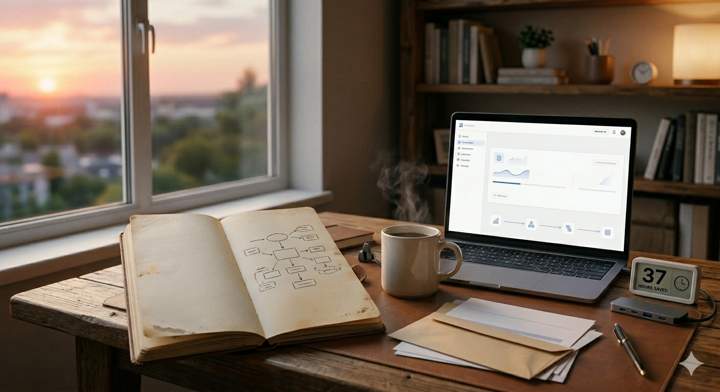 나의 업무와 나의 데이터를 철저히 분석한 알고리즘 사진과 이를 업무에 적용하여 바이브 코딩과 rpa에 응용에 성공한 사진