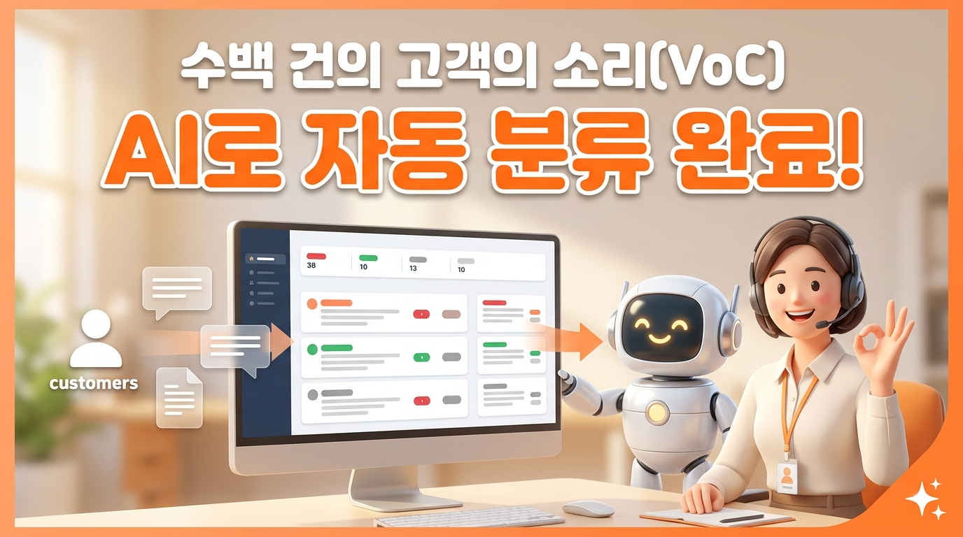 [VoC분석] 통신사 S사, 고객의 소리(VoC) 유형·감정 자동 분류 | 주 2시간 → 30분으로 단축