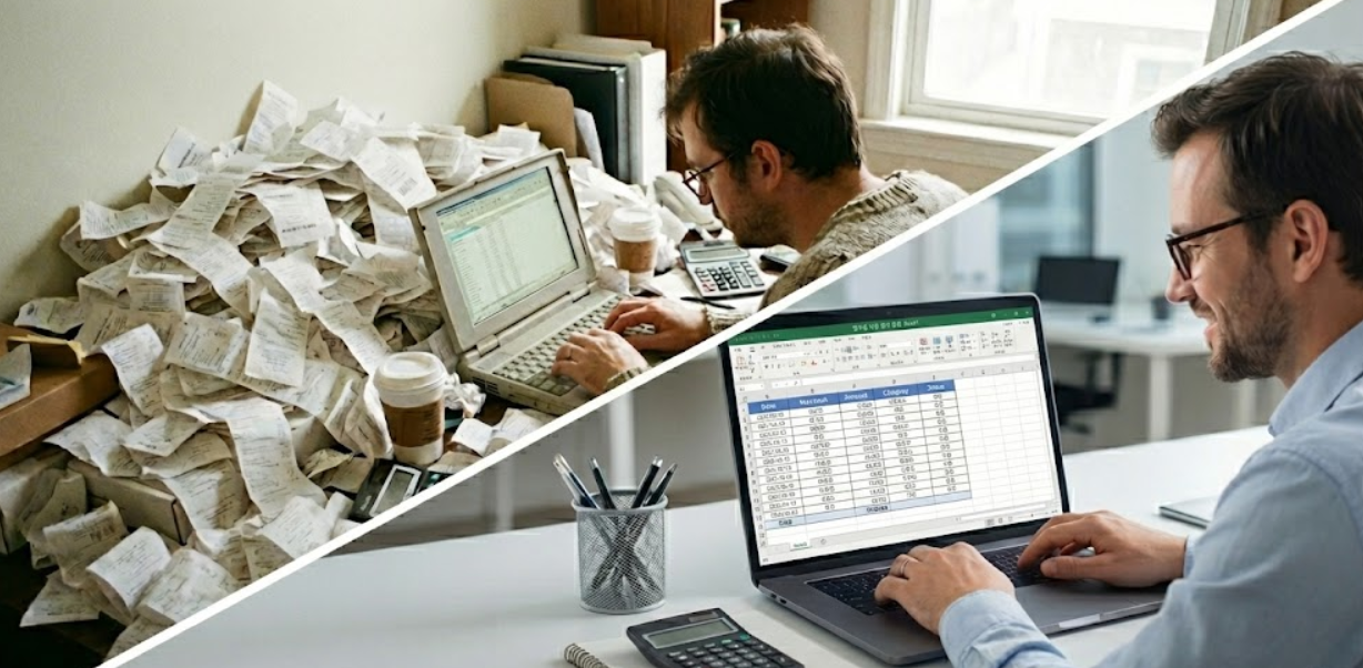 202510_B사 업무혁신사례 - 파이썬 코드로 대량의 영수증 정리 엑셀파일로 자동화(with coding)