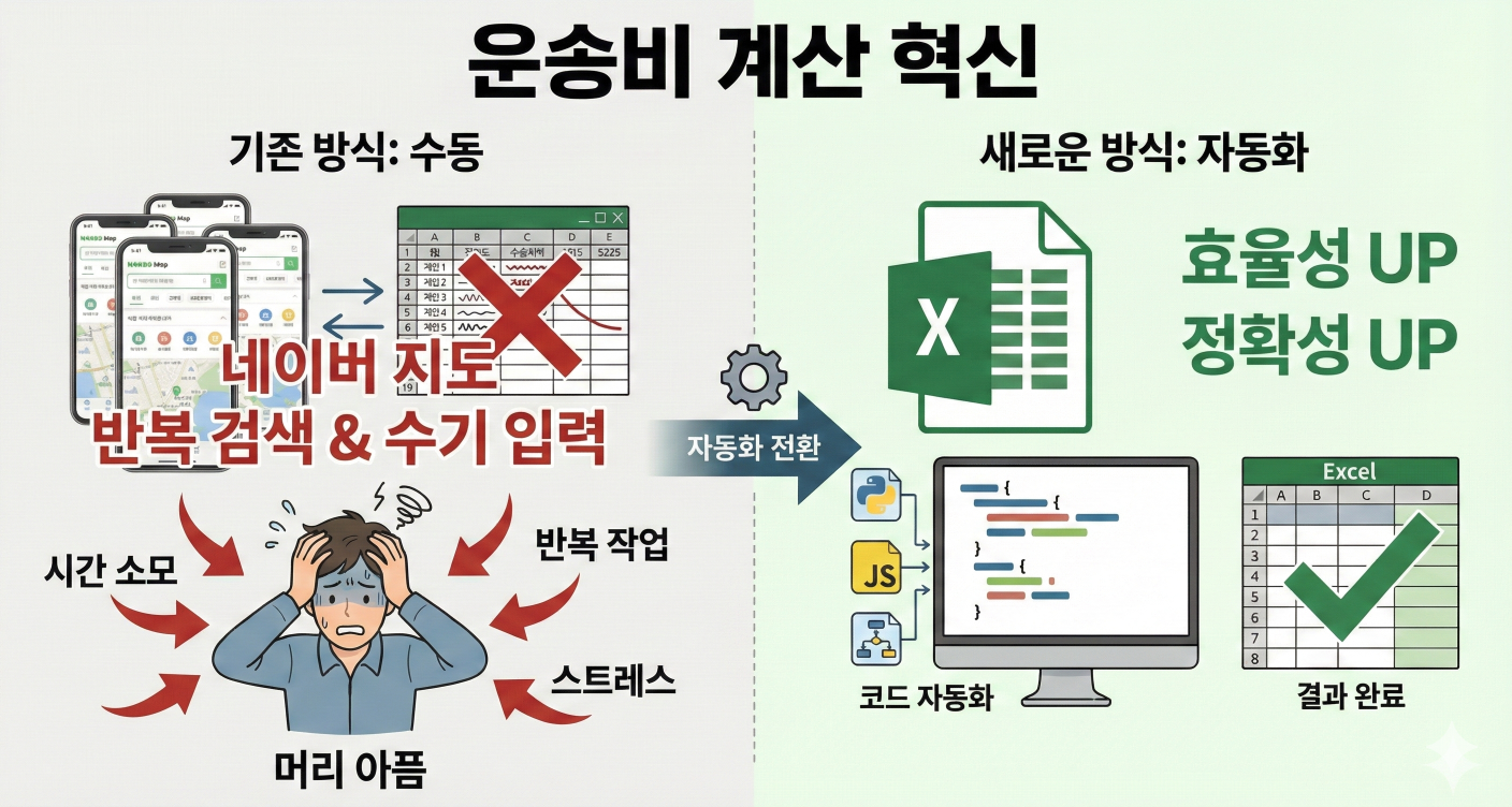 물류회사 R사_생성형 AI 혁신 사례 (with coding)_반복적인 거리 기반 운송비 계산 업무(2509)
